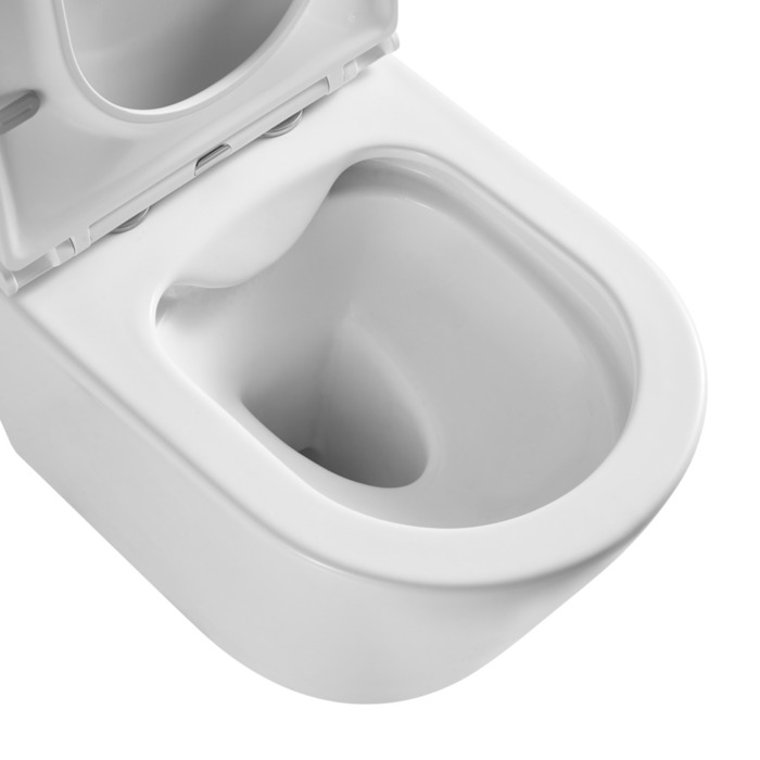 Toiletskål CL Rimless hvid 